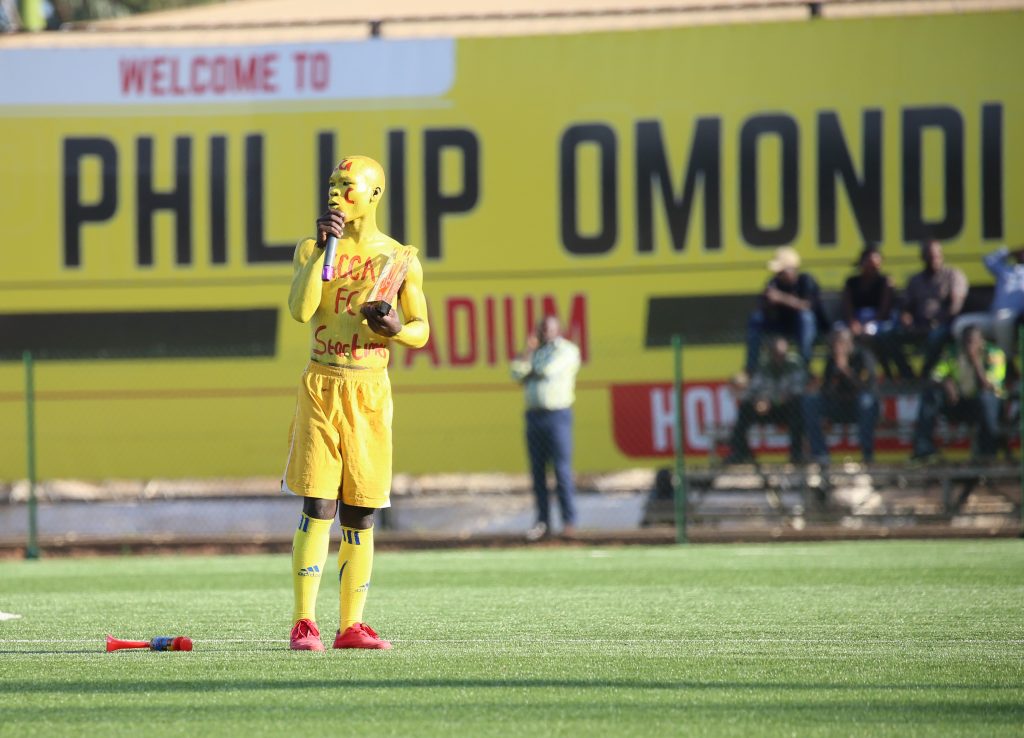 KCCA FC fans Khassim Kyazze also showed off his Fan of the match Award he won during the 2017 Africa Cup of Nations between Uganda and Egypt in Port Gentil 